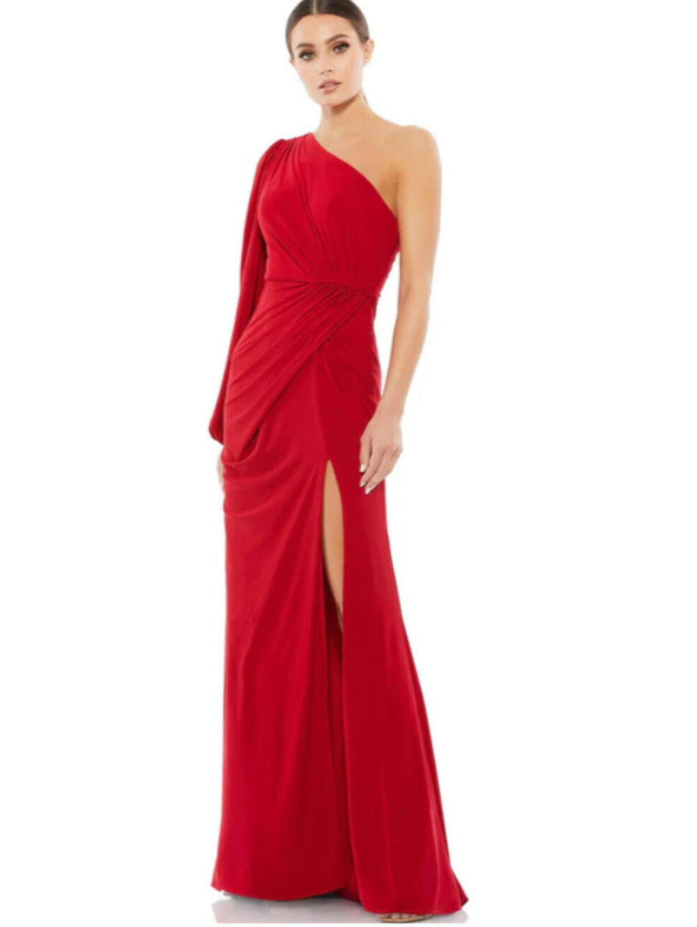 NWT Mac Duggal Asymmetrical Long Formal Dress 67879 Red